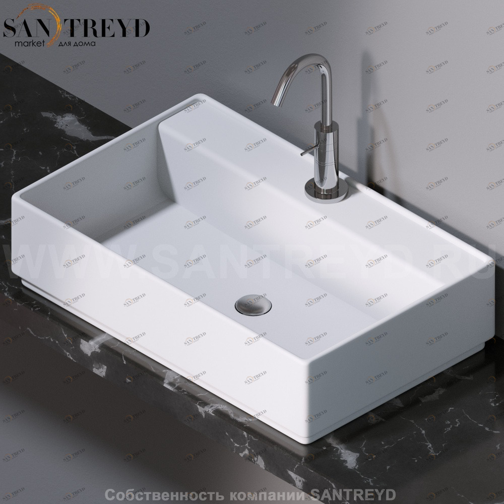 L621101 Накладная раковина на столешницу  прямоугольная A. e T. Italia Fly AeT ITALIA