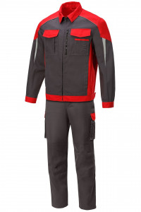 5044439 Костюм NEW графит красный STATUS  Летняя спецодежда  размер 64-66/182-188