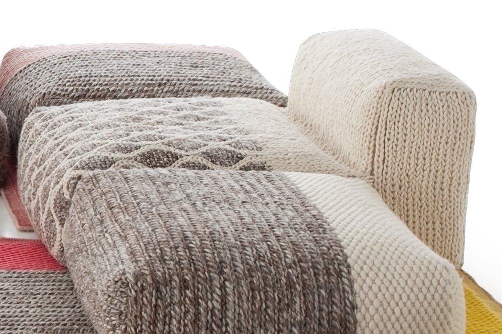 070844 Пуф модульный Rhombus Ivory GAN Mangas Space 