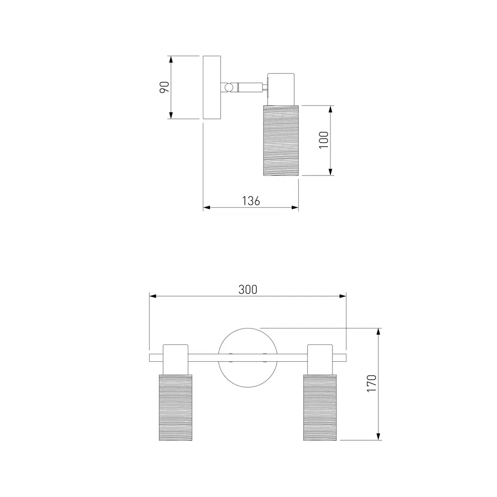 Спот поворотный Eurosvet 20043/2, 5 м², 2 лампы, цвет сатин-никель 88281160 STLM-2144955  - Вид №7
