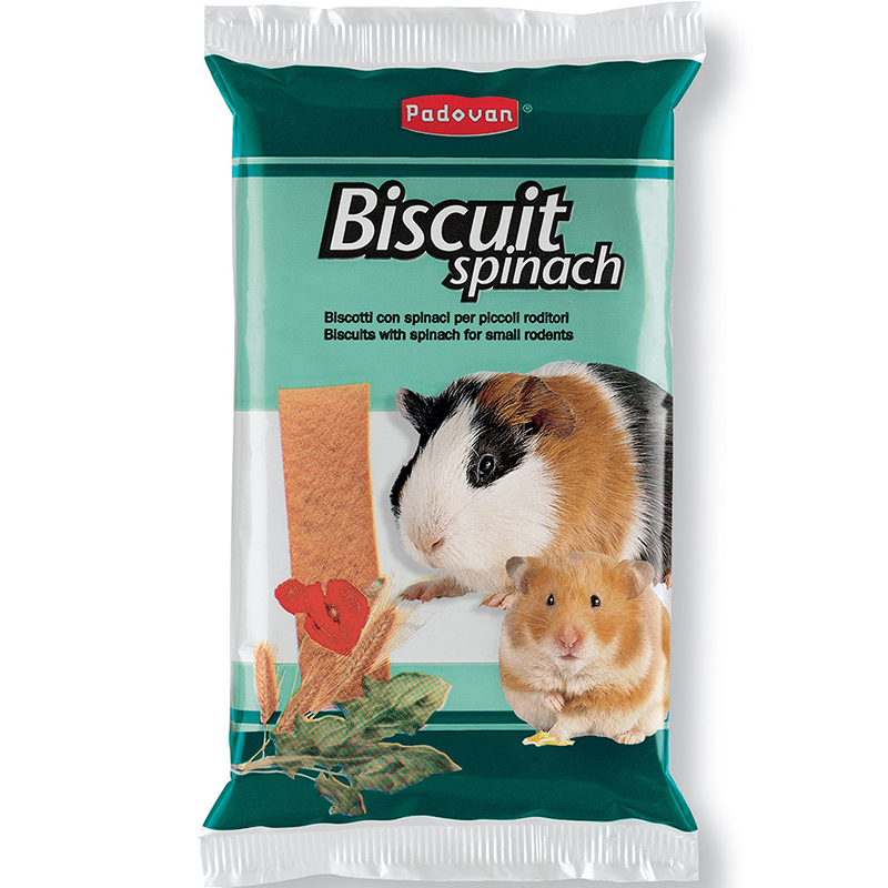 Т00008095 Корм для грызунов Biscuit Spinach бисквиты шпинат 30г Padovan 