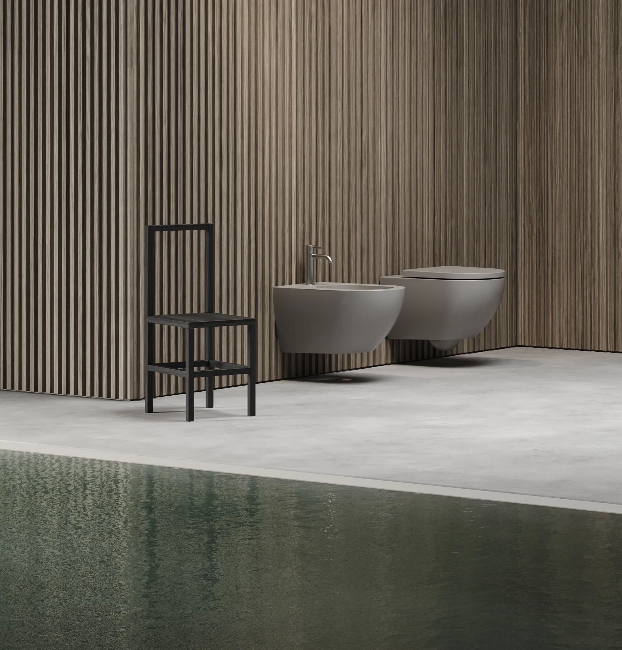 Керамическое подвесное биде с переливом Hatria Centrica ARCH-00080893 - Вид №1