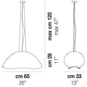 Vetreria Vistosi Подвесной светильник из муранского стекла Ninfea sun-id-1495919 - Вид №1