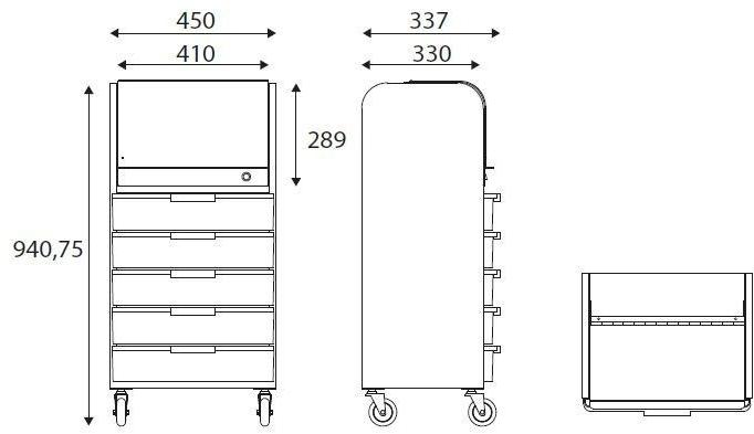 Maletti Тележка для парикмахерских с уф-лампой Uvc-scrigno sun-id-1422576 - Вид №20