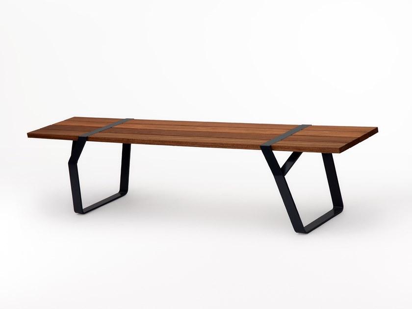 Ross Gardam Прямоугольный стол из стали и дерева Flint sun-id-1424236 - Вид №9