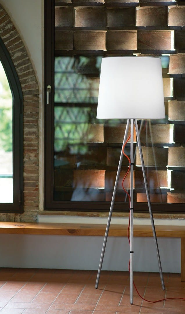 Металлическая напольная лампа с тканевым абажуром Martinelli Luce Eva ARCH-00036956 - Вид №5