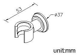 JUSTIME Подставка для ручного душа Classik 6703-9c-80cp - Вид №1