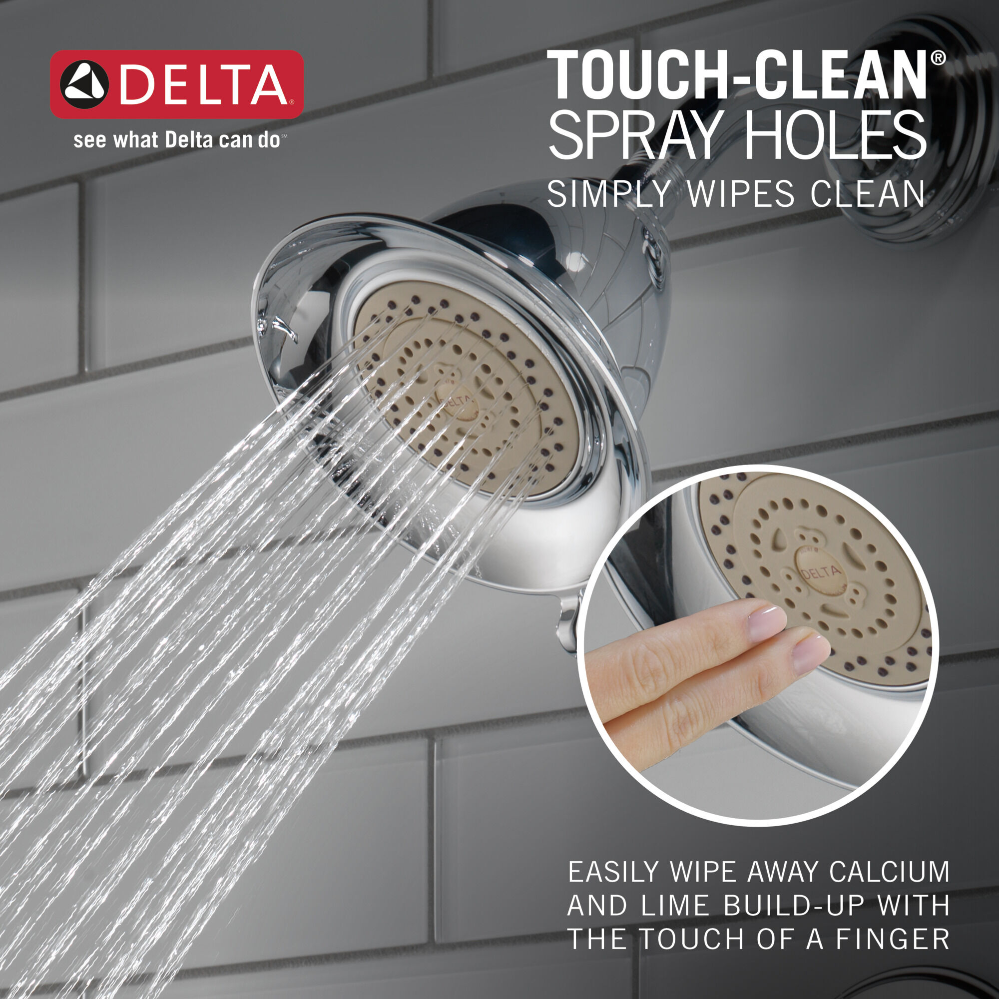 T17455 Для ванны и душа Monitor® 17 Series Delta Faucet Victorian Хром - Вид №3