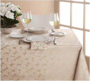 10574214 Bardwil Набор из 6 салфеток 48х48см "Ленора" (беж) Хлопок-полиэстер