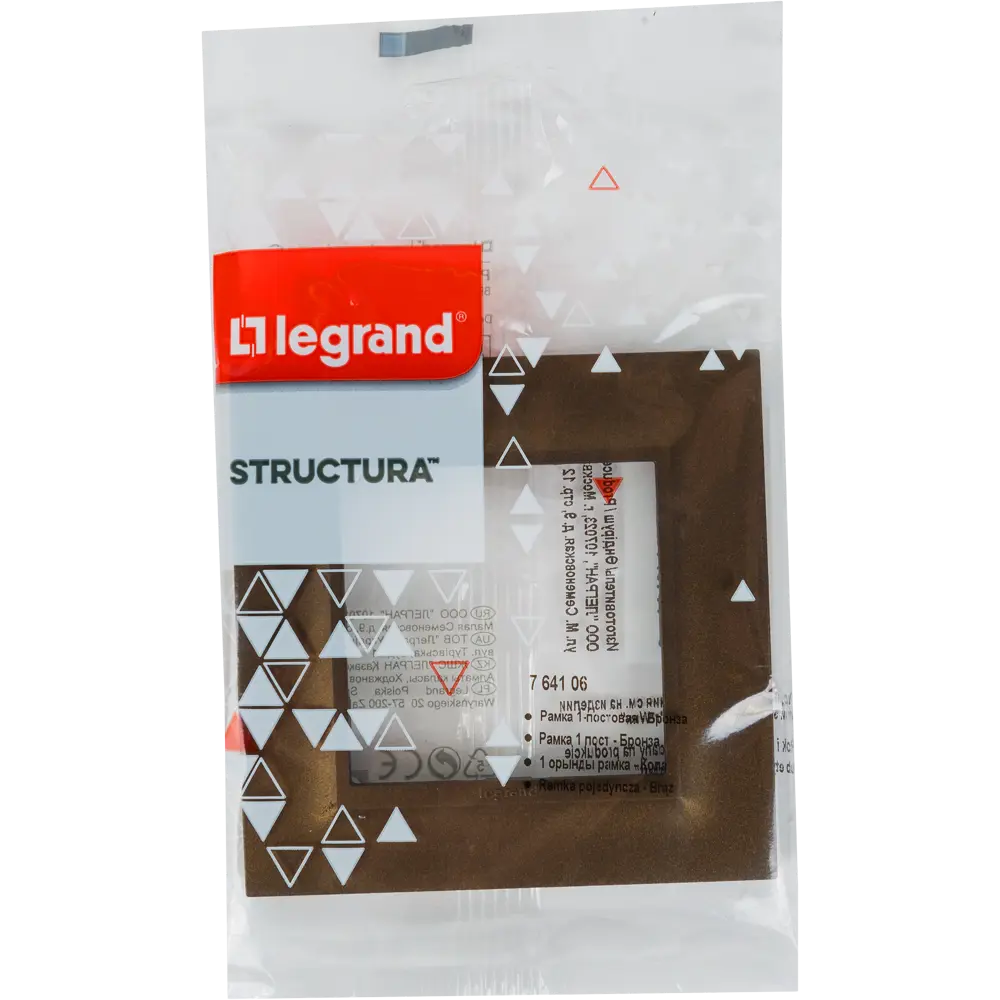 Рамка для розеток и выключателей Legrand Structura 1 пост, цвет бронза STLM-2179613 - Вид №3