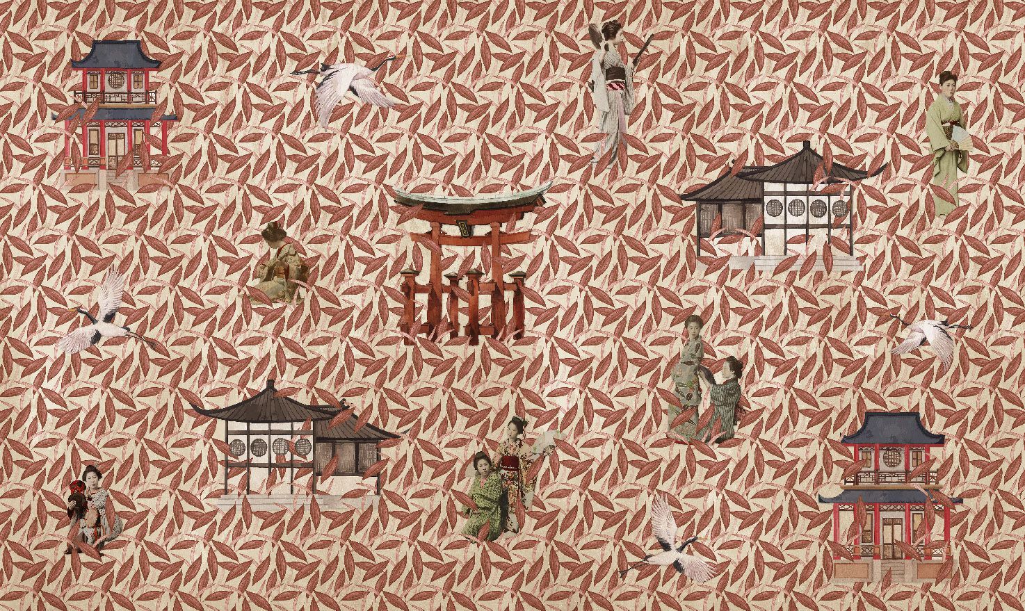 Обои с цветочными мотивами Jannelli&Volpi GEISHE ARCH-00112037 - Вид №4