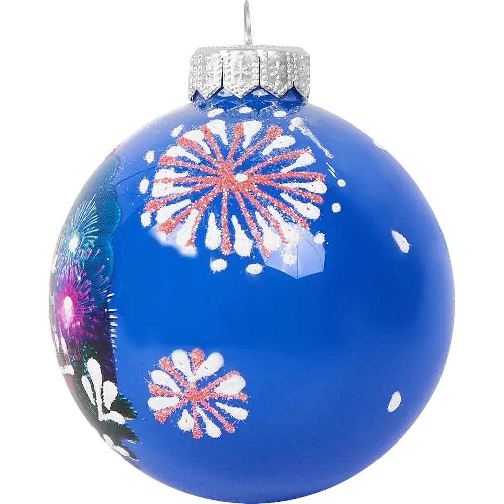 Шар елочный Кремль 8см стекло разноцветный КОЛОМЕЕВ STLM-2174509 - Вид №2