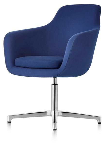 Herman Miller Вращающееся кресло из ткани с 4 спицами и подлокотниками Saiba sun-id-1414181 - Вид №1