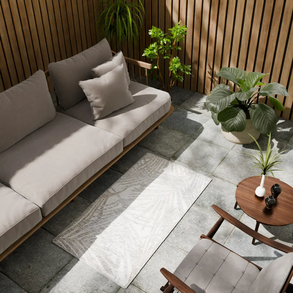 Циновка Дели 60x110 см полипропилен 84115_53211 цвет серый ROYALTAFT STLM-2018046