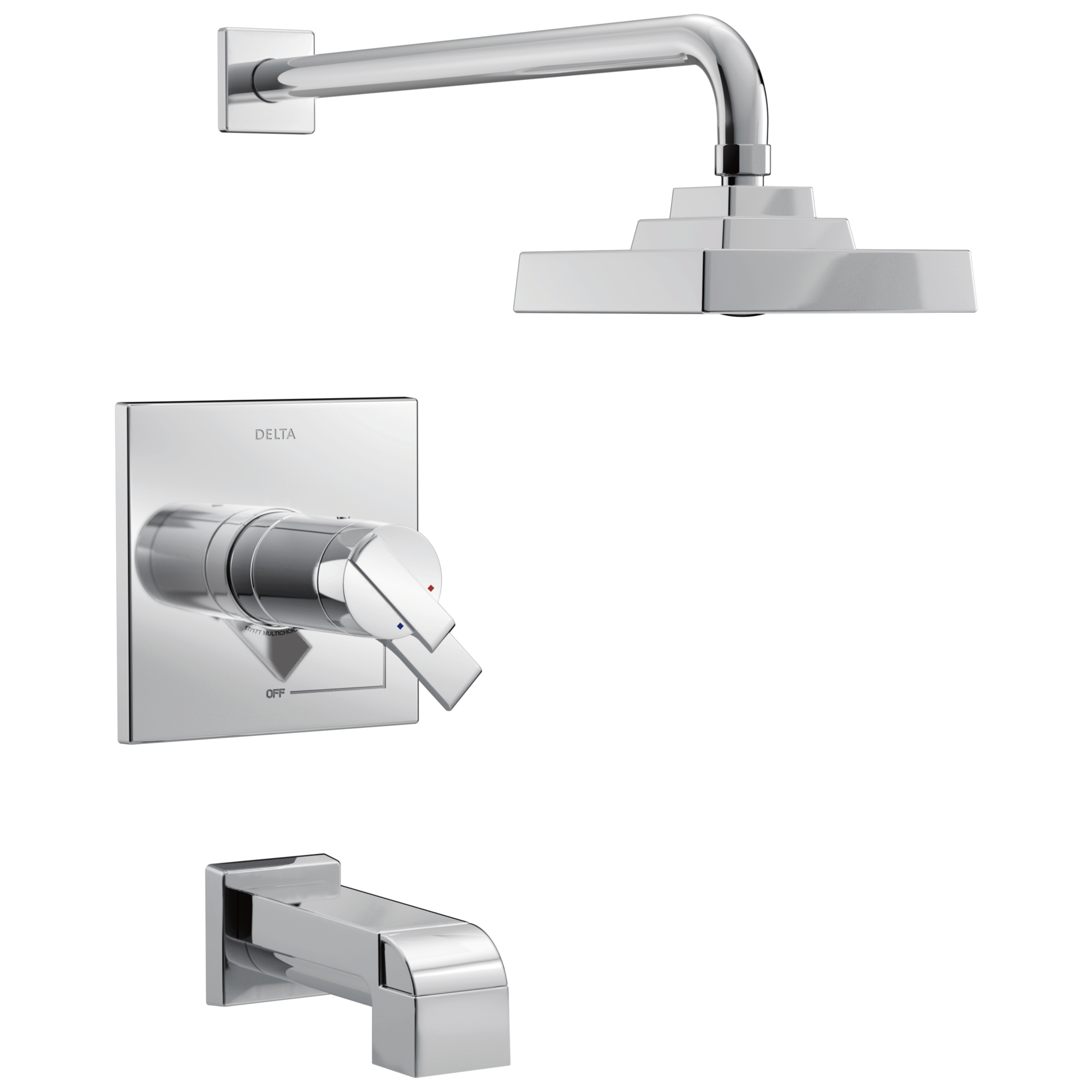T17T467 TempAssure® 17T серии H2Okinetic® для ванны и душа Delta Faucet Ara Хром