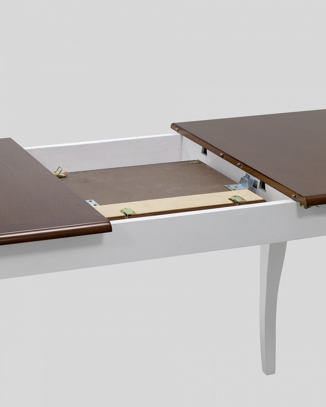 Стол обеденный раздвижной деревянный коричневый с белым 110-140 см "Марсель" STOOL GROUP  00-3958832 Белый;коричневый  - Вид №7