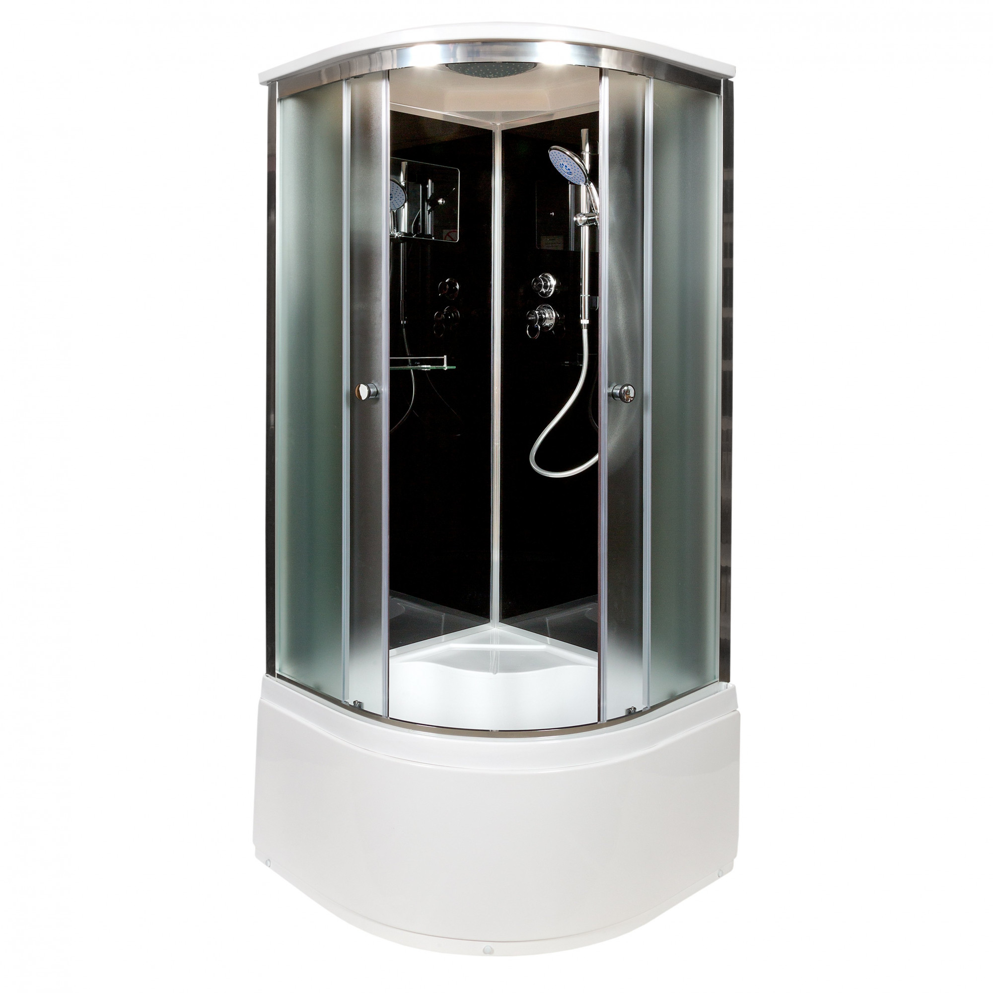 ЕМ1511 L с гидромассажем (гм.) Душевая кабина DETO Серия EM B10S BLACK