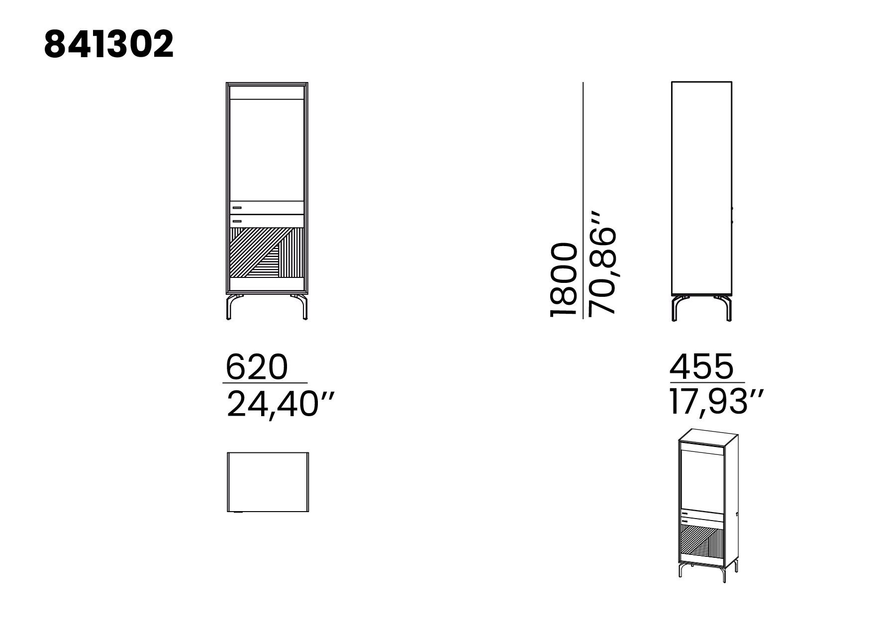Шкаф с распашными дверцами animovel Santana ARCH-00015542 - Вид №2