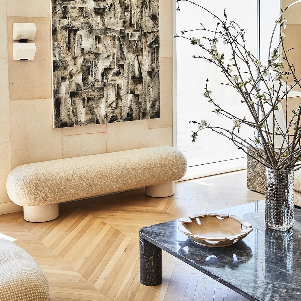 Скамейка из смолы и ткани Kelly Wearstler Холина ARCH-00034957 - Вид №9