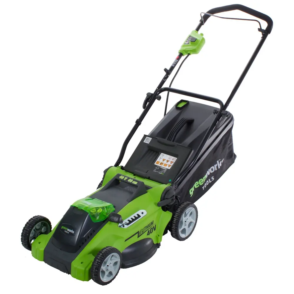 Газонокосилка аккумуляторная самоходная GreenWorks G40LM41K2 36 В 40 см 1x4 Ач АКБ и ЗУ входит в комплект 81963309 STLM-2128952  - Вид №1