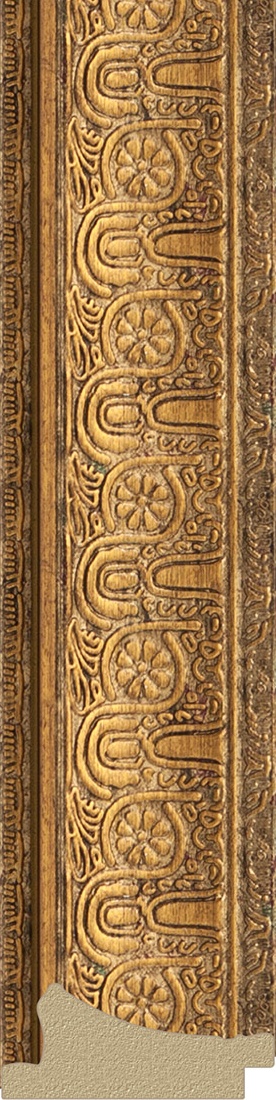 BY 3761 Зеркало в багетной раме - медный эльдорадо 73 mm EVOFORM Octagon - Вид №2