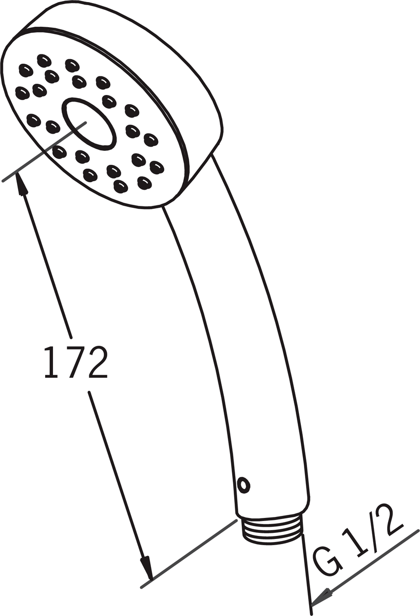 Oras 242060 Ручной душ 242060 Natura Хром  - Вид №3