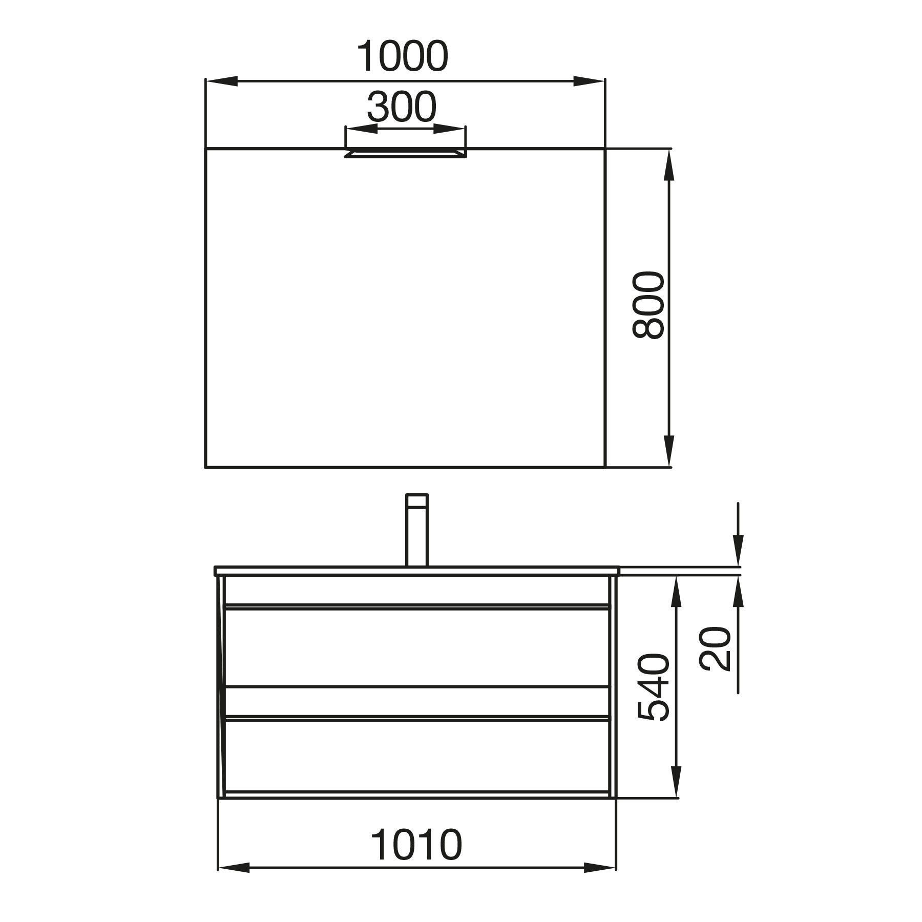 84950 SALGAR Комплект мебели для ванной ATTILA 1000 OSTIPPO OAK + Раковина + Зеркало + Свет Робл Остиппо - Вид №3