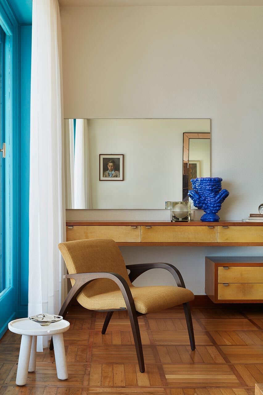 Круглый журнальный столик из мрамора Арабескато Exteta Stone Line ARCH-00080106 - Вид №1