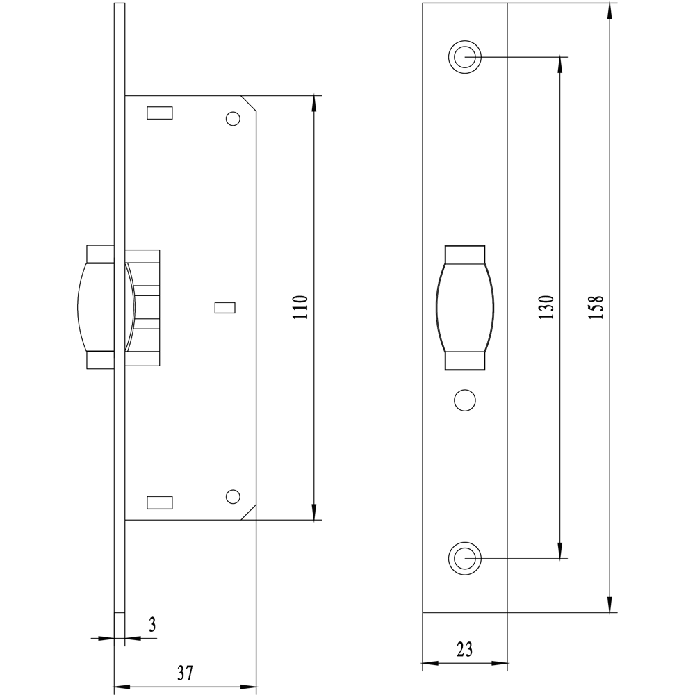 Магнитная защелка Edson для ванных комнат и душевых 89383165 STLM-1575466 - Вид №2