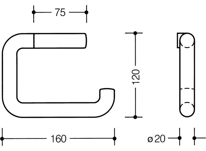 477.21.100 держатель для туалетной бумаги HEWI System 111 | Polyamid  - Вид №22