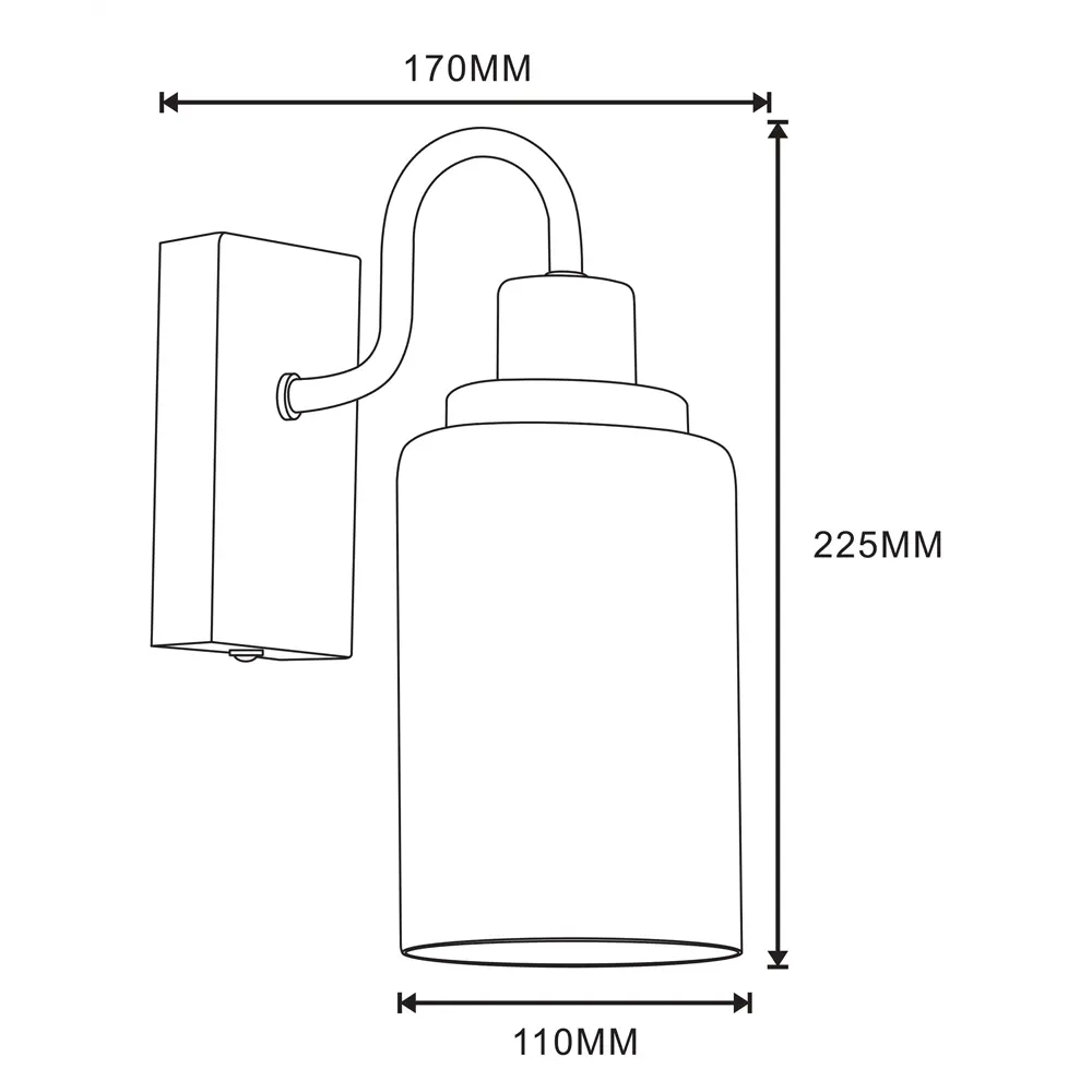 Светильник уличный настенный Smartbuy 20 Вт IP65 E27 1 лампа цвет черный STLM-2054710 - Вид №1
