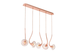 Подвесной светильник из дутого стекла