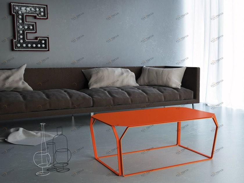 MEMEDESIGN Стол журнальный металлический по контракту Tray sun-id-1508057