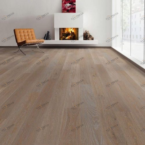 Паркетная доска Haro 4000 Series Top connect Коричневый Выбеленный 527304 Дуб Рустик с брашью (Текстурированная) 2200х180 мм 1000900642