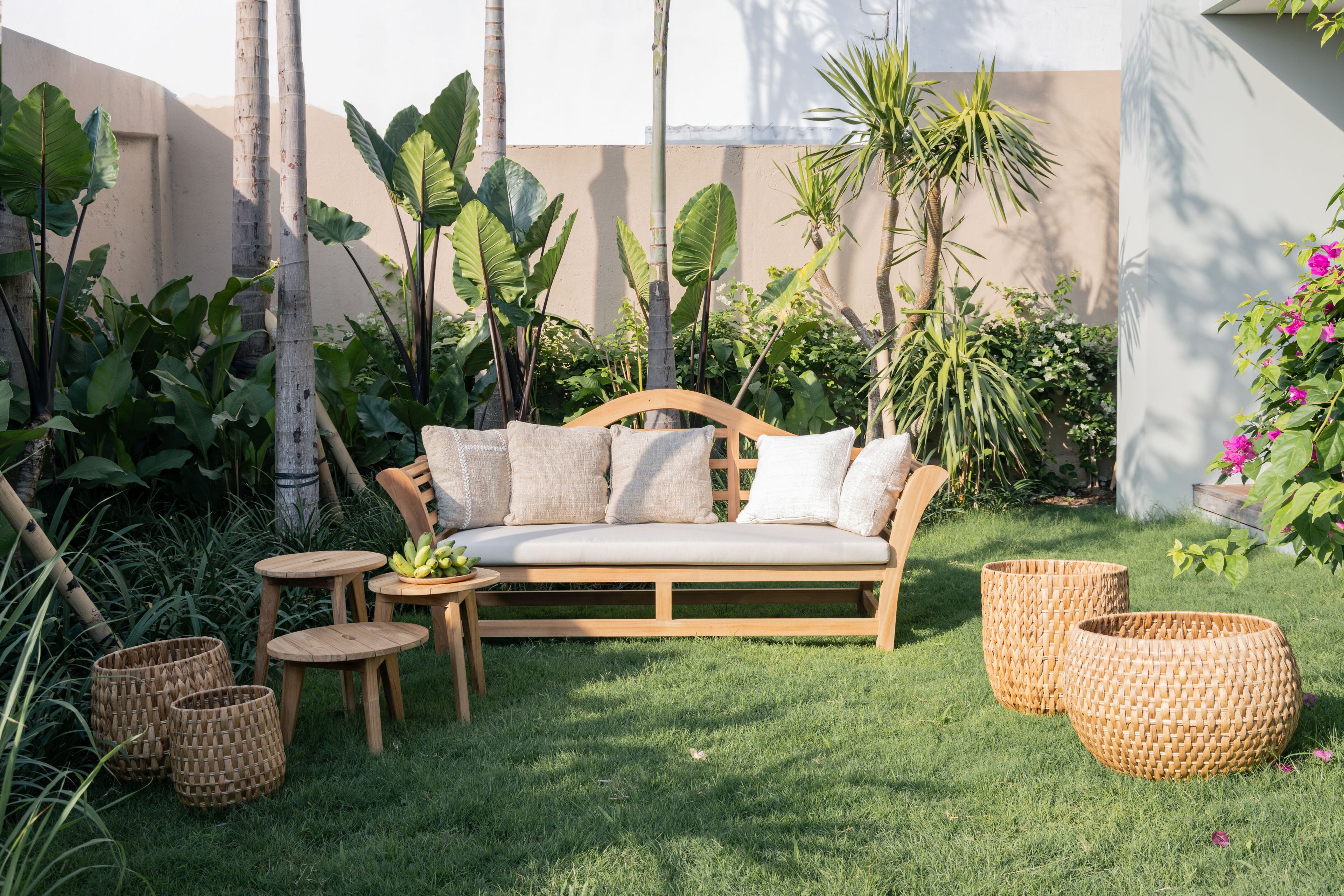 Круглый низкий стол из тикового дерева cbdesign Cosito ARCH-00125050 - Вид №3