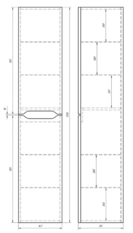 99.0009 Пенал подвесной универсальный Dreja QL - Вид №1