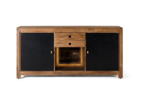 Манго шкаф с распашными дверцами и ящиками