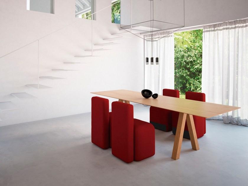 Viccarbe Прямоугольный стол из дуба Trestle sun-id-1436958 - Вид №7