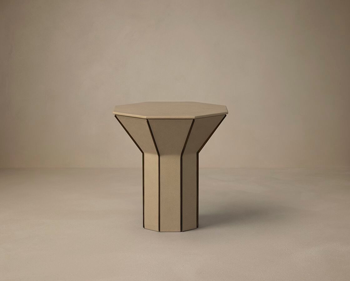 Высокий восьмиугольный журнальный столик из полированной латуни Articolo Studios Flare ARCH-00111134 - Вид №4