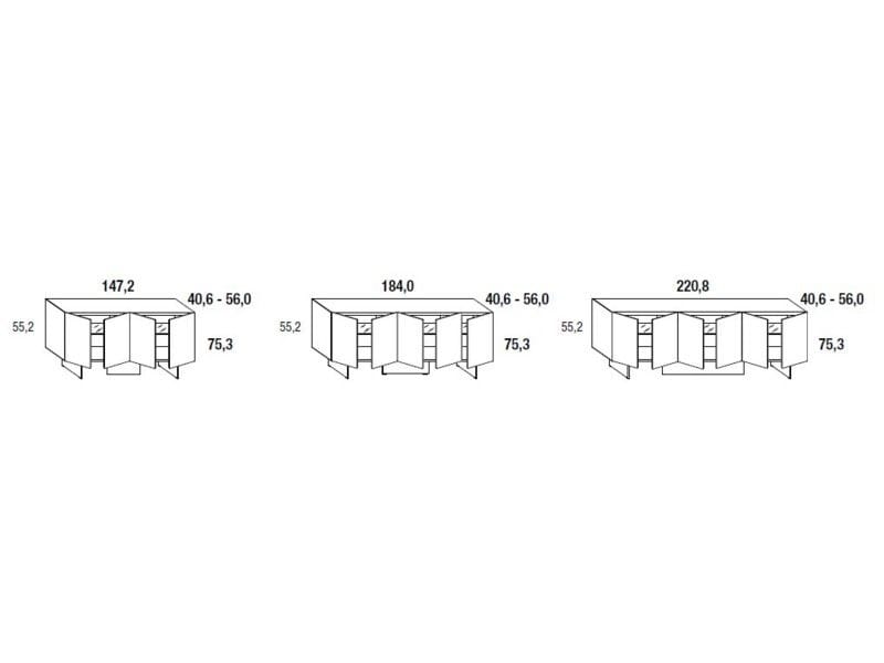 Секционный шкаф Lago 36e8 ARCH-00100082 - Вид №3