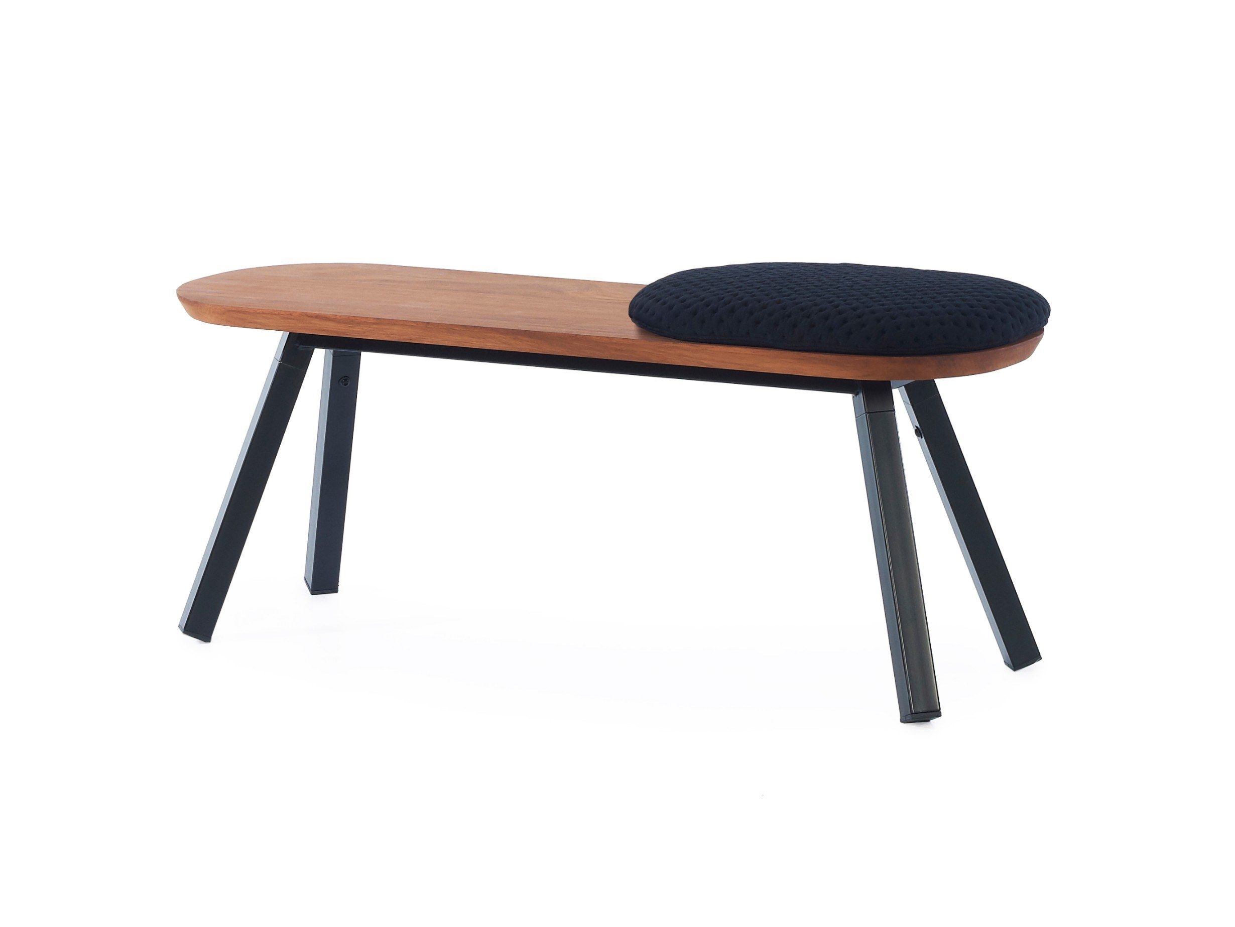 Садовая скамейка Iroko и окрашенная стальная основа RS Barcelona YOU AND ME ARCH-00089048 - Вид №3