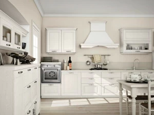 CREO Kitchens Линейная модульная кухня из ясеня с ручками