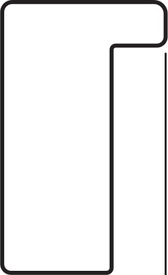 BY 7463 Зеркало в багетной раме - черный 20 mm EVOFORM Definite - Вид №4