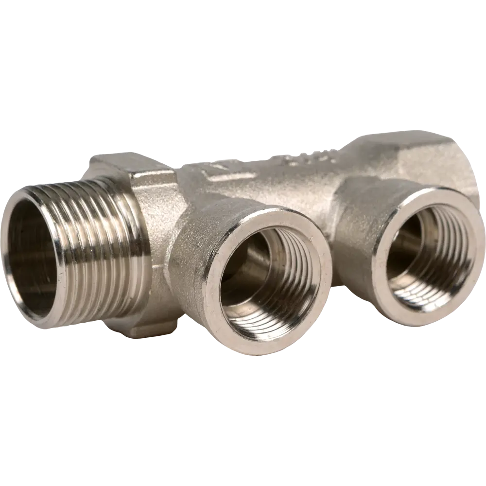 Коллектор с внутренней резьбой Valtec на 2 выхода 3/4"x1/2" VTc.550.N.0502 10489604 STLM-2099774  - Вид №3
