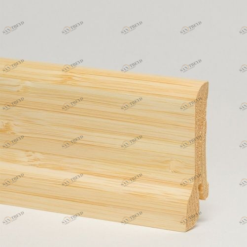 Плинтус Pedross Светлый Шпонированный Сапожок Бамбук 2500х60 мм 1010000905