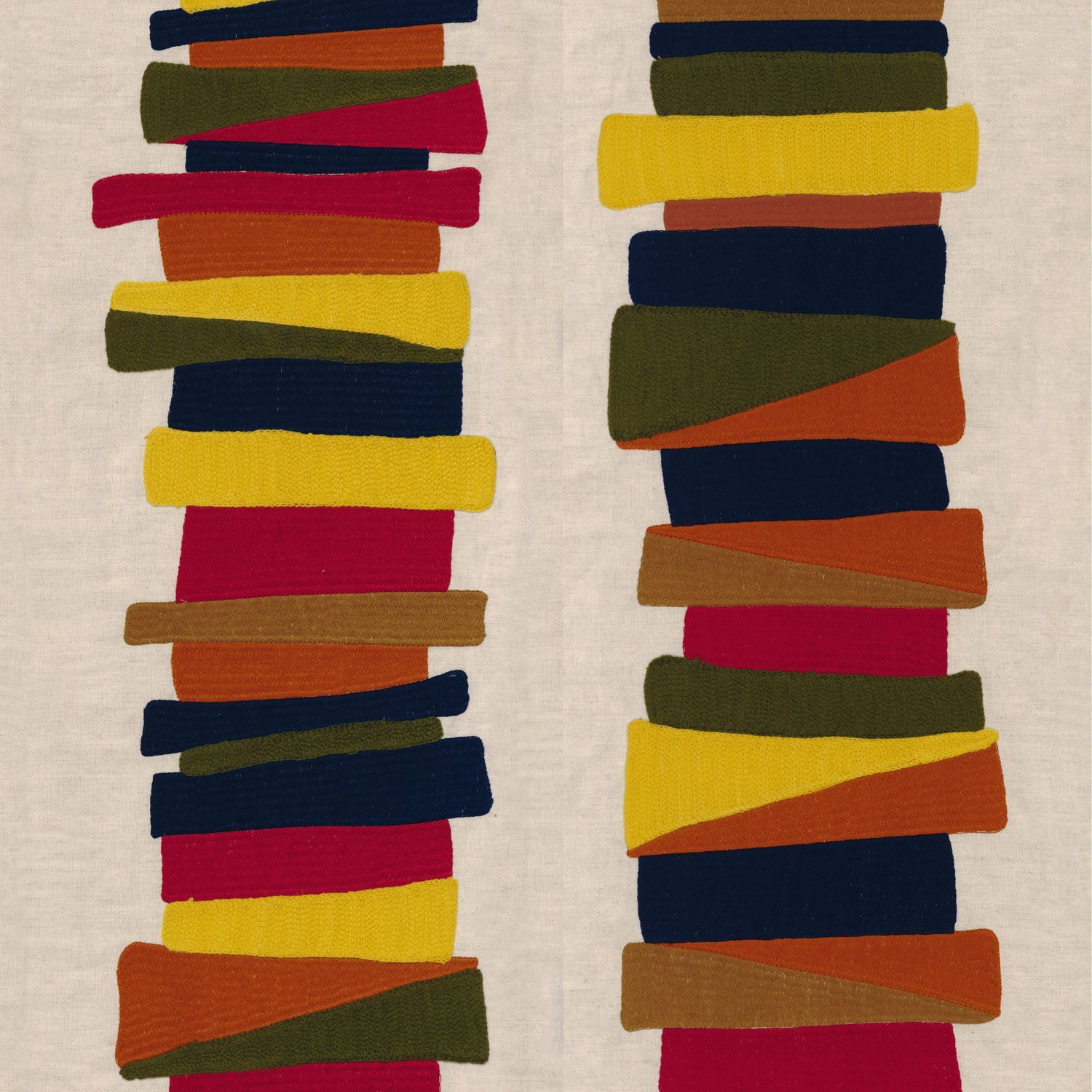 Многоцветная вышитая ткань Casamance Valvidia ARCH-00095962 - Вид №4