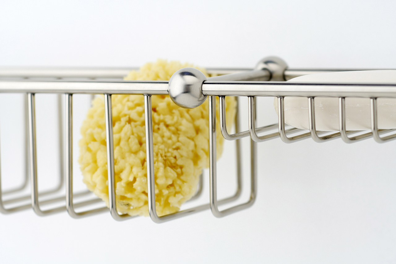 Traditional bathrooms Стеклянная полка P&R с держателем для полотенец Pr6962.ag  - Вид №1