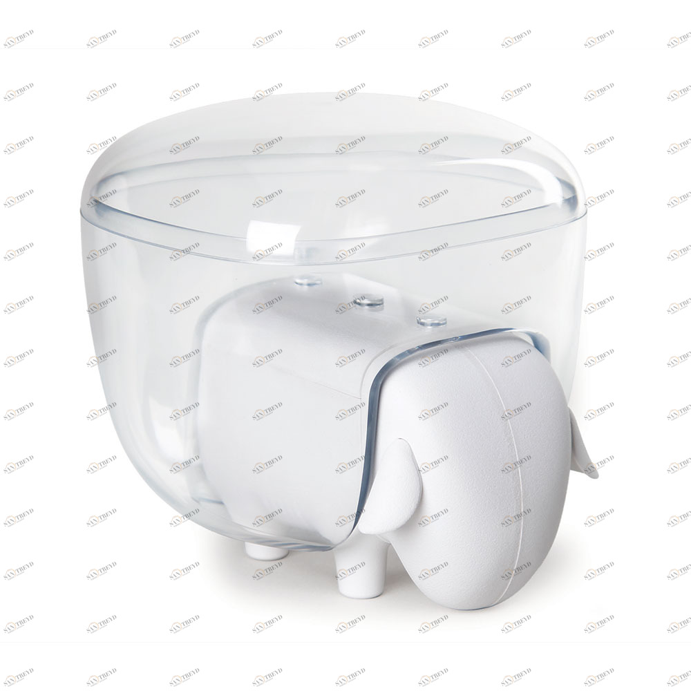 Держатель для ватных дисков бело-прозрачный Sheep QUALY  00-3869403 Белый 