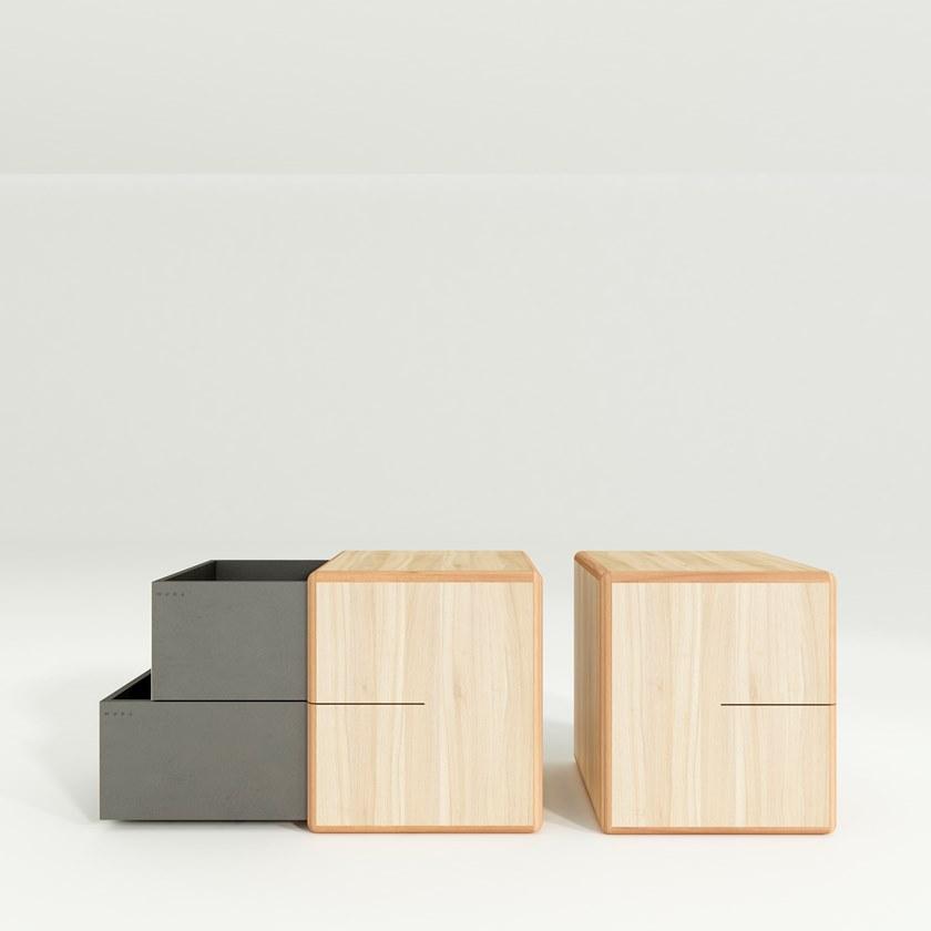 WUDA Прямоугольная тумбочка из дерева с ящиками Arca sun-id-1464668 - Вид №3