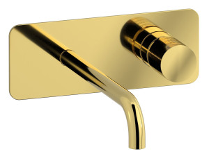 Настенный смеситель для раковины со сливом